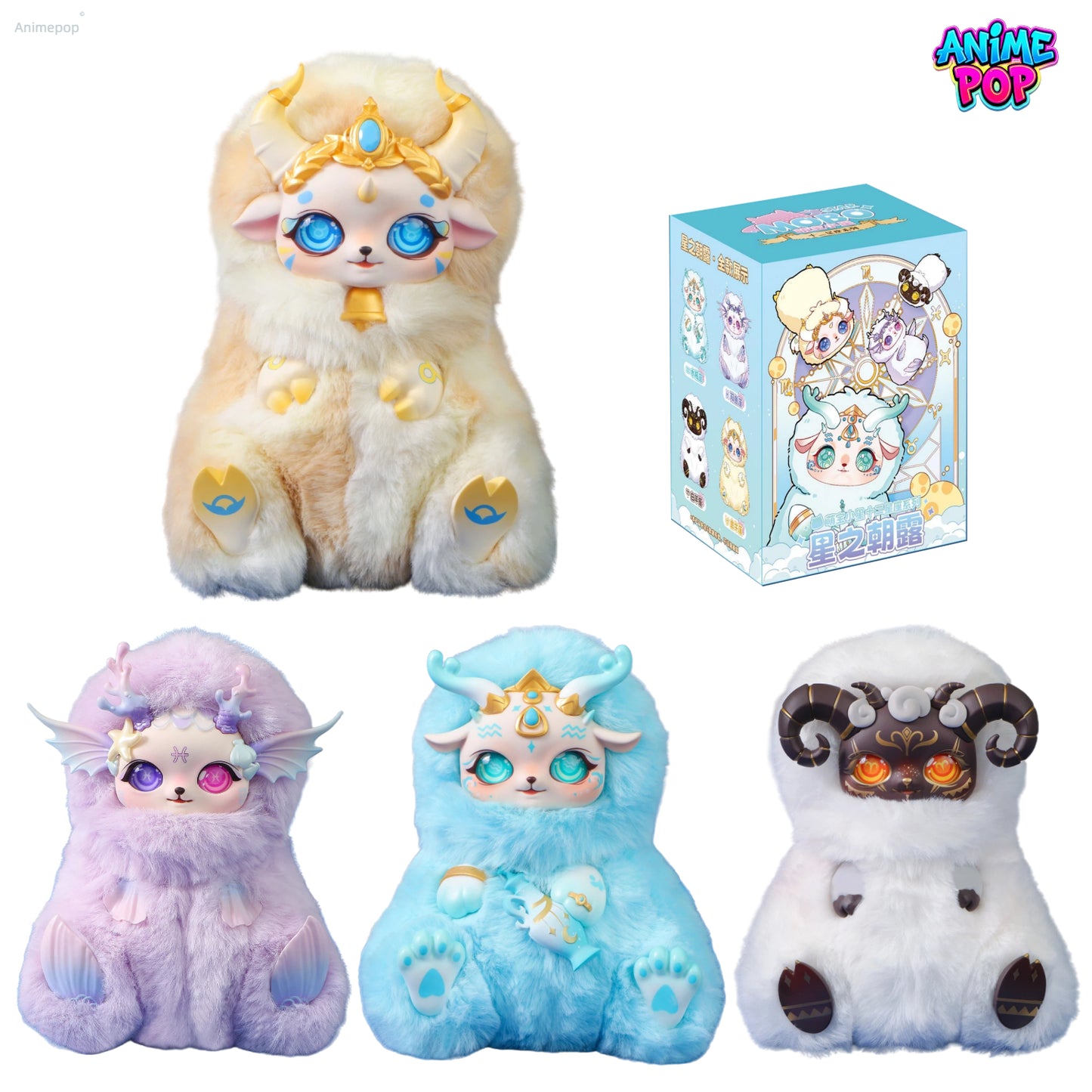 MOBO START 12 Zodiac V2 Morning Stars Series Plush Doll Blind Box(PISCES/RAURUS/AQUARIUS/ARIES)