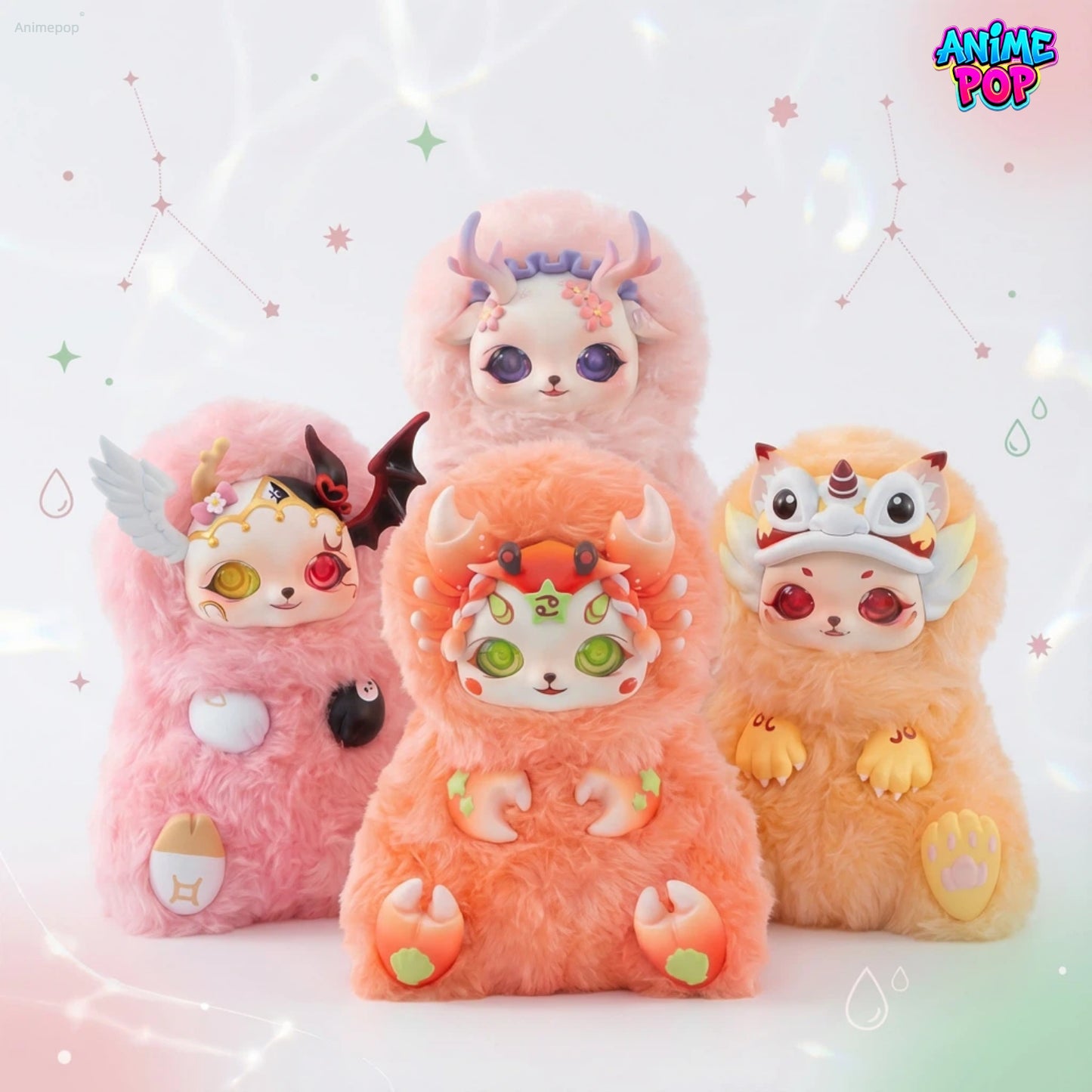 MOBO START 12 Zodiac V3 Hot Heart Series Plush Doll Blind Box (GEMINI, CANCER, LEO, VIRGO)